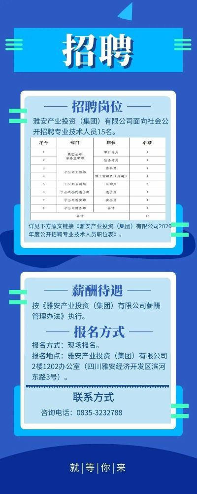 巫溪智慧管廊产业基地招聘启事